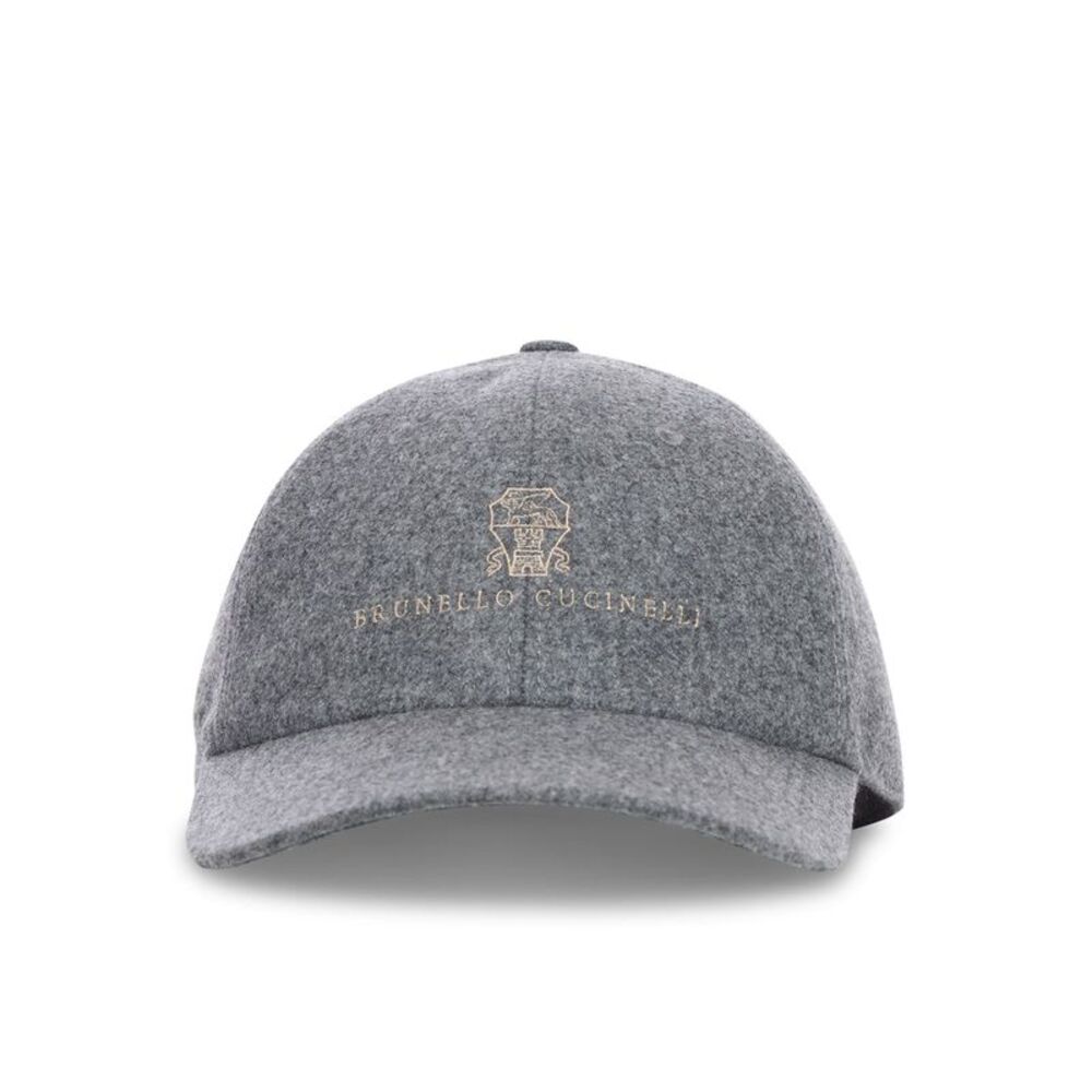 Brunello Cucinelli Men Flannel Baseball Hat